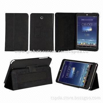 PU Back Stand Cases for Asus Memo Pad 8 (ME180A), Built-in Standing and Typing Function
